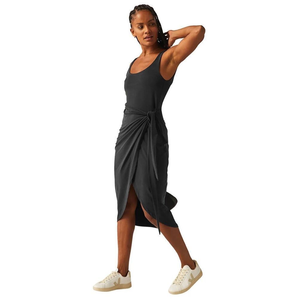 NWT Beyond Yoga Intrigue Midi Wrap Dress